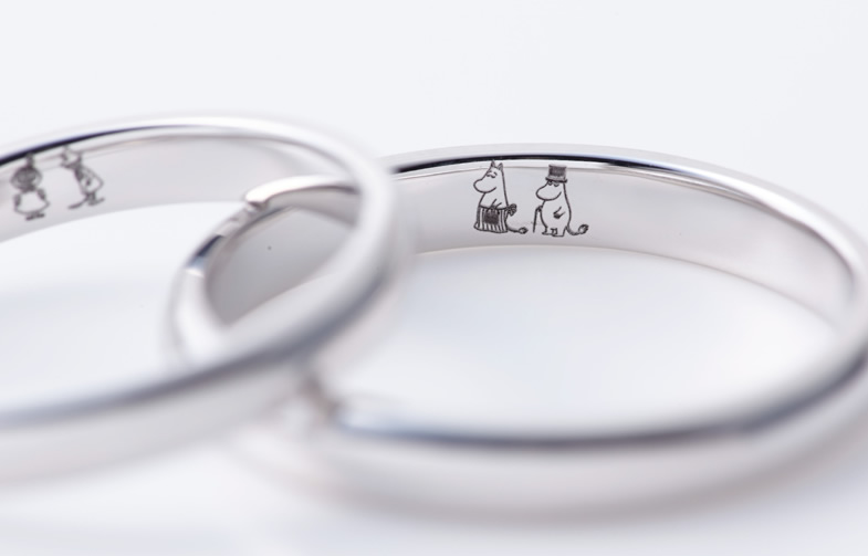 ムーミンの結婚指輪 世界初のムーミン結婚指輪